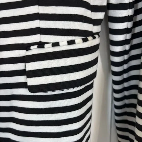 Express Women's Striped Blazer Black and White Size Large - Picture 3 of 4